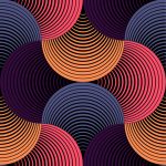 Ornate Geometric Petals Grid, Abstract Vector Seamless Pattern B