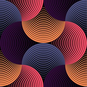 Ornate Geometric Petals Grid, Abstract Vector Seamless Pattern B
